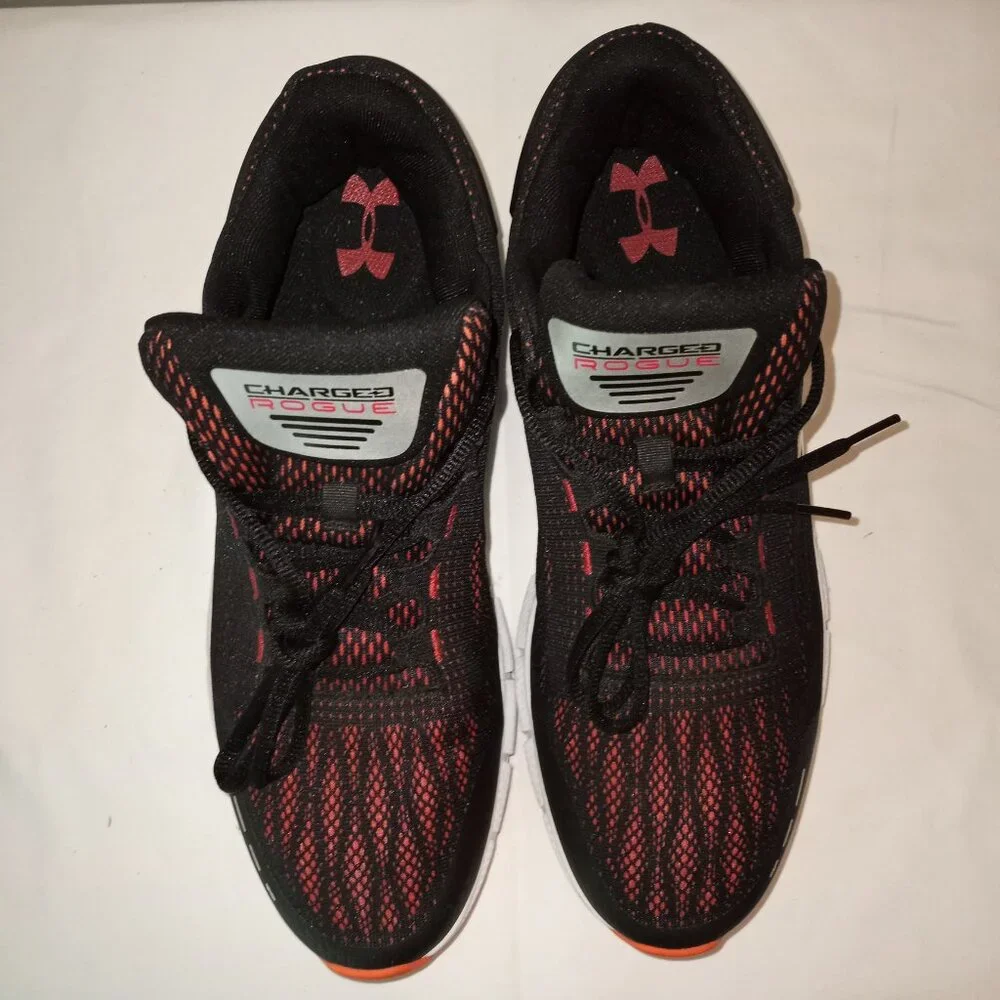 UNDER ARMOR UA CHARGED ROGUE BLACK PINK RUNNING ATHLETIC MEN S3
